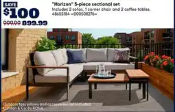 RONA Landon & Co. Horizon 5-piece sectional set offer