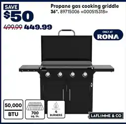 RONA LAFLAMME & CO. Propane gas cooking griddle 36 offer
