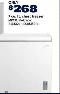 RONA MIDEA 7 cu. ft. chest freezer offer