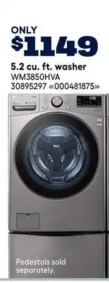 RONA LG 5.2 cu. ft. washer offer