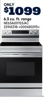 RONA Samsung 6.3 cu. ft. range offer