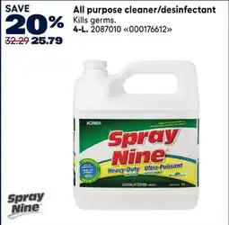 RONA All purpose cleaner/desinfectant 4-L offer