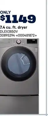 RONA LG 7.4 cu. ft. dryer offer