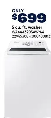 RONA SAMSUNG 5 cu. ft. washer offer