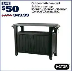 RONA Keter Outdoor kitchen cart offer