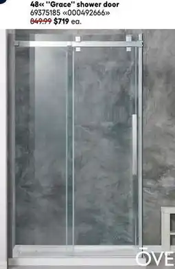 RONA OVE Decors ''Grace'' shower door offer