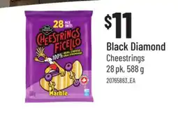 Loblaws BLACK DIAMOND CHEESTRINGS, 28 PK, 588 G offer