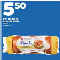 Loblaws PC BRIOCHE BURGER BUNS offer