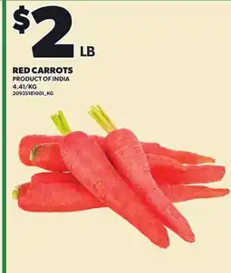 Loblaws RED CARROTS offer