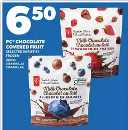 Loblaws PC CHOCOLATE COVERED FRUIT offer
