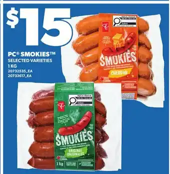 Loblaws PC SMOKIES offer