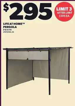 Loblaws LIFE AT HOME PERGOLA, 9'8×9'8 offer