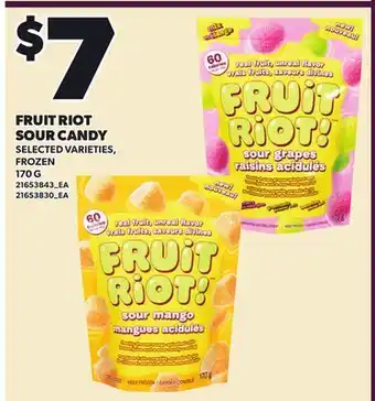 Loblaws FRUIT RIOT SOUR CANDY offer