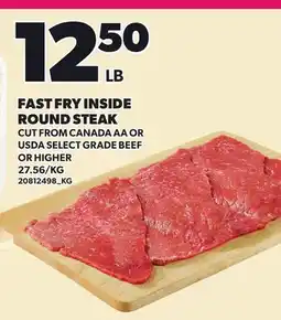 Loblaws FAST FRY INSIDE ROUND STEAK offer