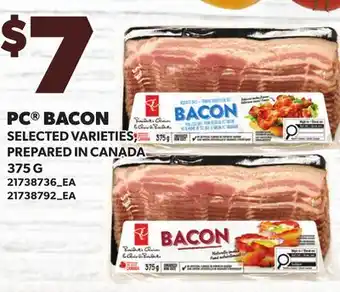 Loblaws PC BACON offer