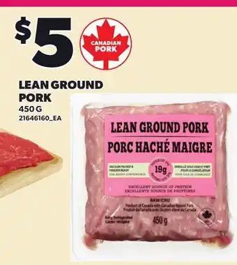 Loblaws LEAN GROUND PORK offer