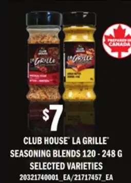 Loblaws CLUB HOUSE LA GRILLE SEASONING BLENDS offer