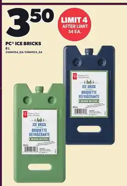Loblaws PC ICE BRICKS offer