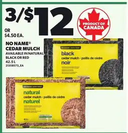 Loblaws NO NAME CEDAR MULCH offer
