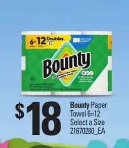 Loblaws BOUNTY PAPER TOWEL 6=12 offer