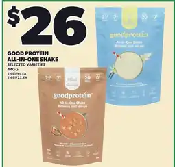 Loblaws GOOD PROTEIN ALL-IN-ONE SHAKE offer