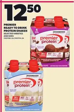 Loblaws PREMIER READY TO DRINK PROTEIN SHAKES offer