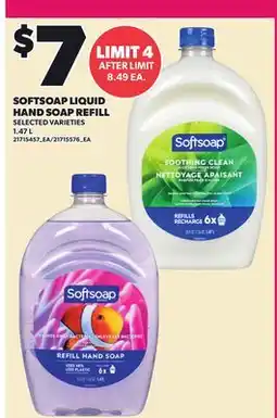 Loblaws SOFTSOAP LIQUID HAND SOAP REFILL offer