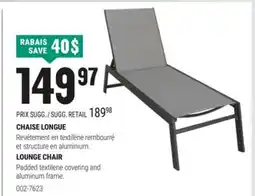 BMR CHAISE LONGUE offer