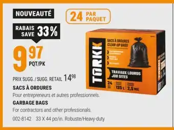 BMR SACS À ORDURES offer