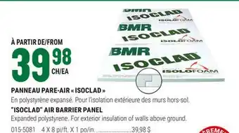 BMR PANNEAU PARE-AIR  ISOCLAD  offer