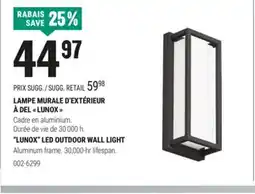 BMR LAMPE MURALE D'EXTÉRIEUR À DEL  LUNOX  offer