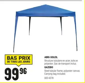 BMR ABRI-SOLEIL offer