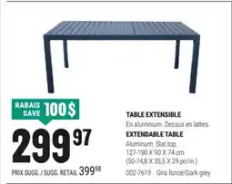 BMR TABLE EXTENSIBLE offer