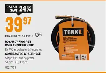 BMR BOYAU D'ARROSAGE POUR ENTREPRENEUR offer