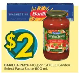 Sobeys Pasta 410 g or Garden Select Pasta Sauce 600 mL offer