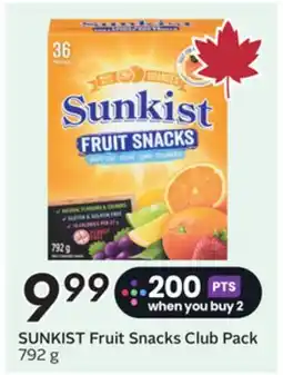 Sobeys SUNKIST Fruit Snacks Club Pack offer
