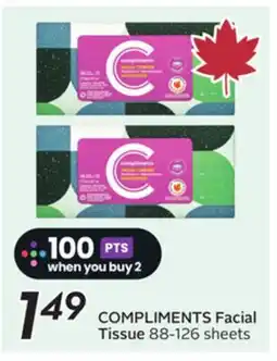 Sobeys COMPLIMENTS Facial Tissue offer
