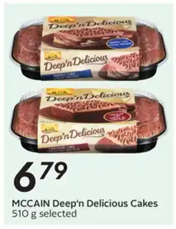 Sobeys MCCAIN Deep'n Delicious Cakes offer