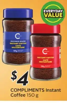 Sobeys COMPLIMENTS Instant Coffee offer