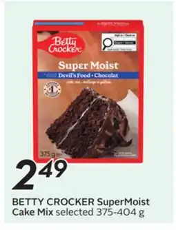 Sobeys BETTY CROCKER SuperMoist Cake Mix offer