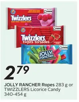 Sobeys JOLLY RANCHER Ropes 283 g or TWIZZLERS Licorice Candy offer