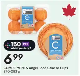 Sobeys COMPLIMENTS Angel Food Cake or Cups offer