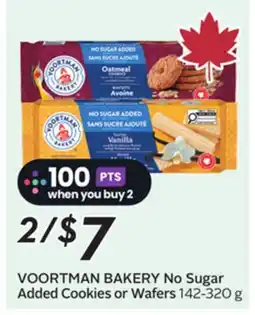 Sobeys VOORTMAN BAKERY No Sugar Added Cookies or Wafers offer