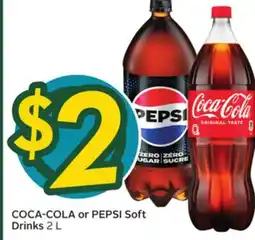 Sobeys COCA-COLA or PEPSI Soft Drinks offer