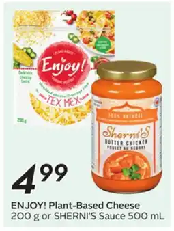 Sobeys Plant-Based Cheese 200 g or Sauce 500 mL offer
