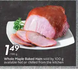 Sobeys Whole Maple Baked Ham offer