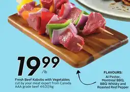 Sobeys Fresh Beef Kabobs with Vegetables offer