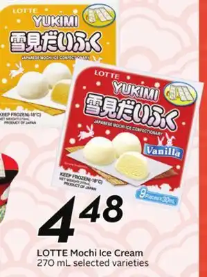 Sobeys LOTTE Mochi Ice Cream offer