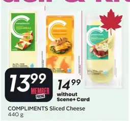 Sobeys COMPLIMENTS Sliced Cheese offer