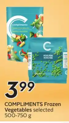 Sobeys COMPLIMENTS Frozen Vegetables offer